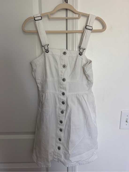 American Eagle Outfitters Dresses & Skirts - American Eagle Outfitters White Denim Overall Dress